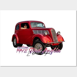 Custom 1948 Ford Anglia 2 Door Coupe Posters and Art